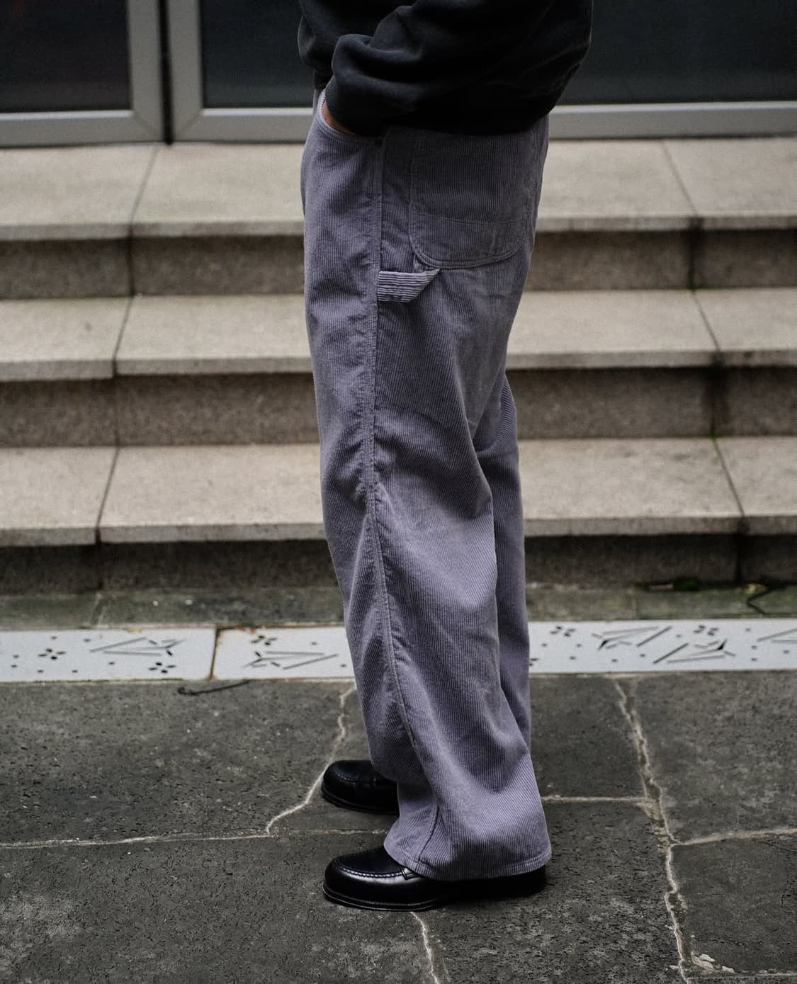 마티앤선즈 25AW 페인터 코듀로이 팬츠 차콜 1 상품이미지3