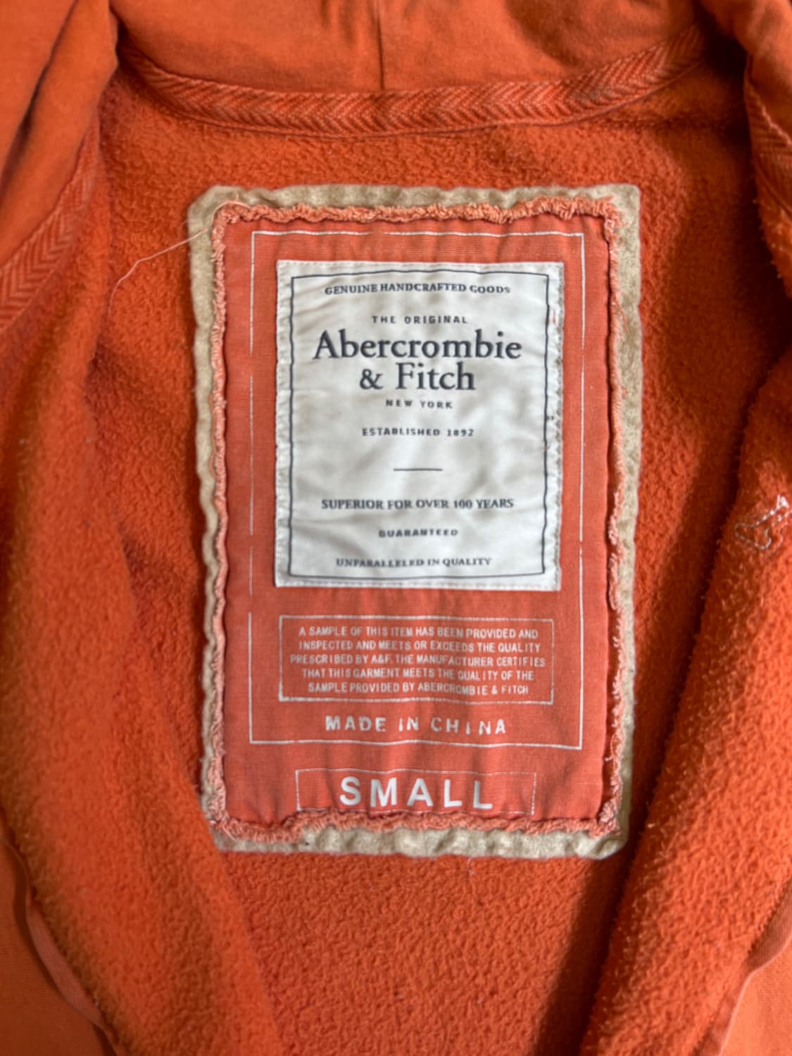 아베크롬비 후드 집업 S 상품이미지4