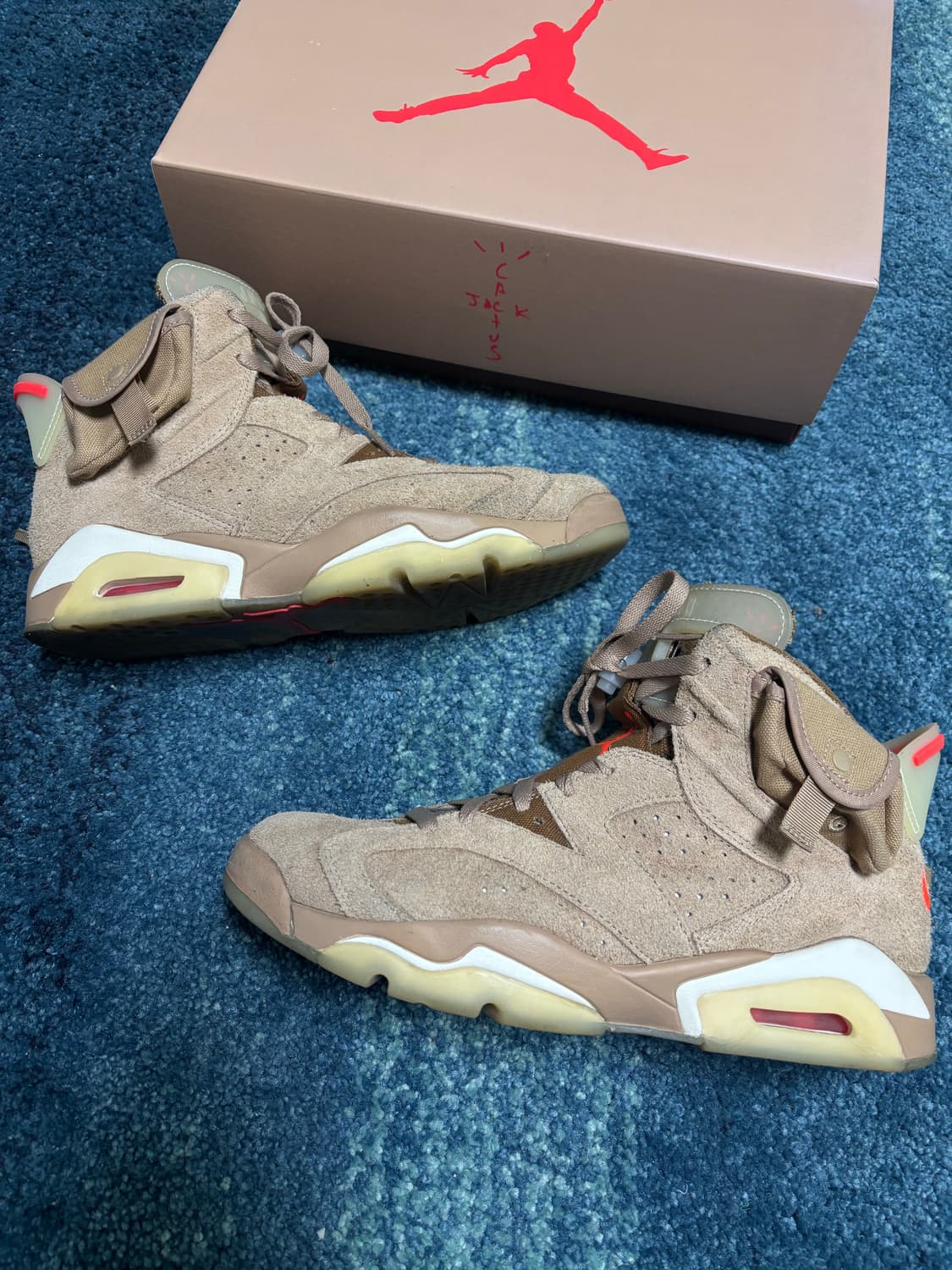 나이키 조던6 트래비스스캇 SP 브리티쉬카키 270 상품이미지6