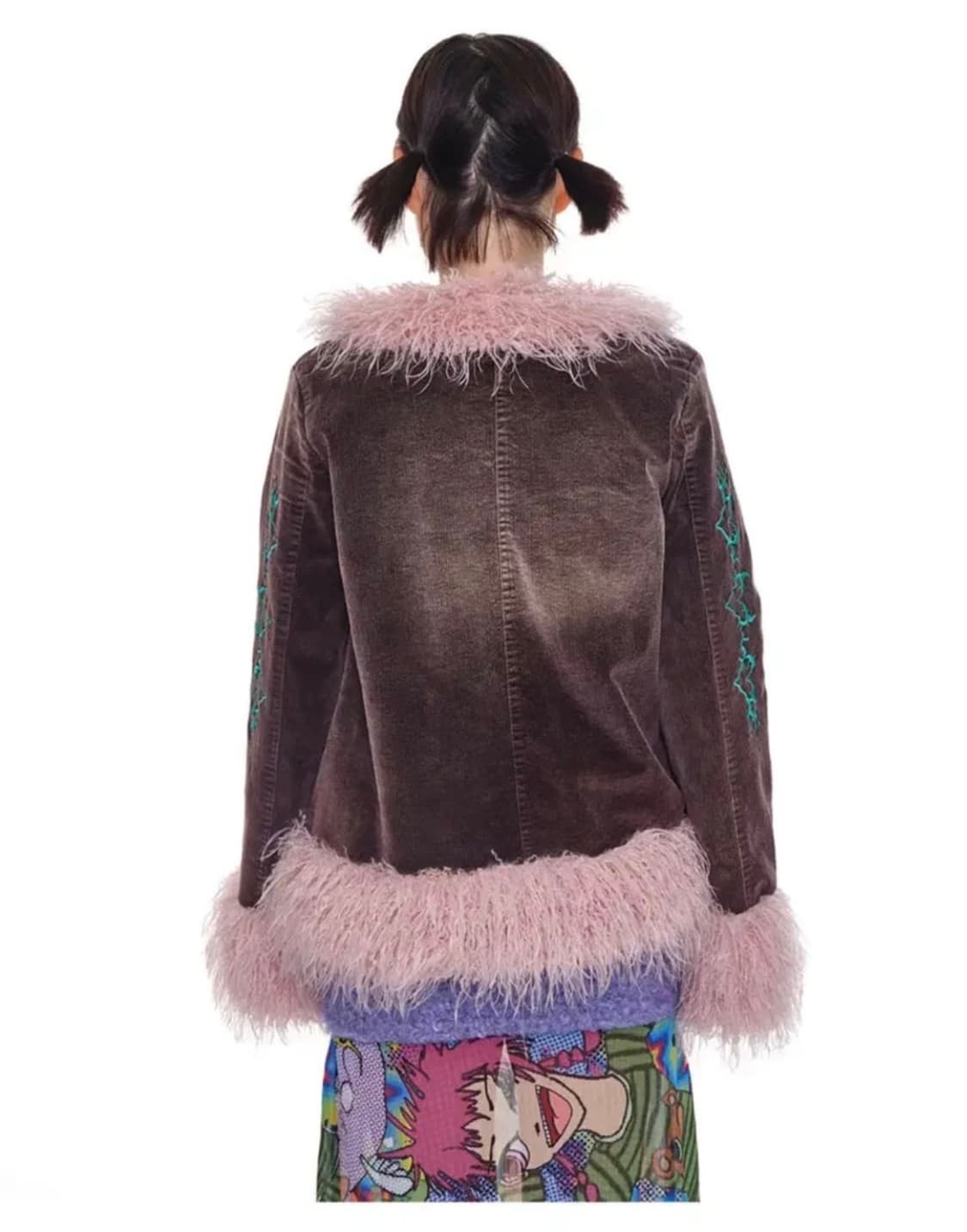 youthbath 유쓰배쓰 플러피 워시드 자켓 브라운 상품이미지2