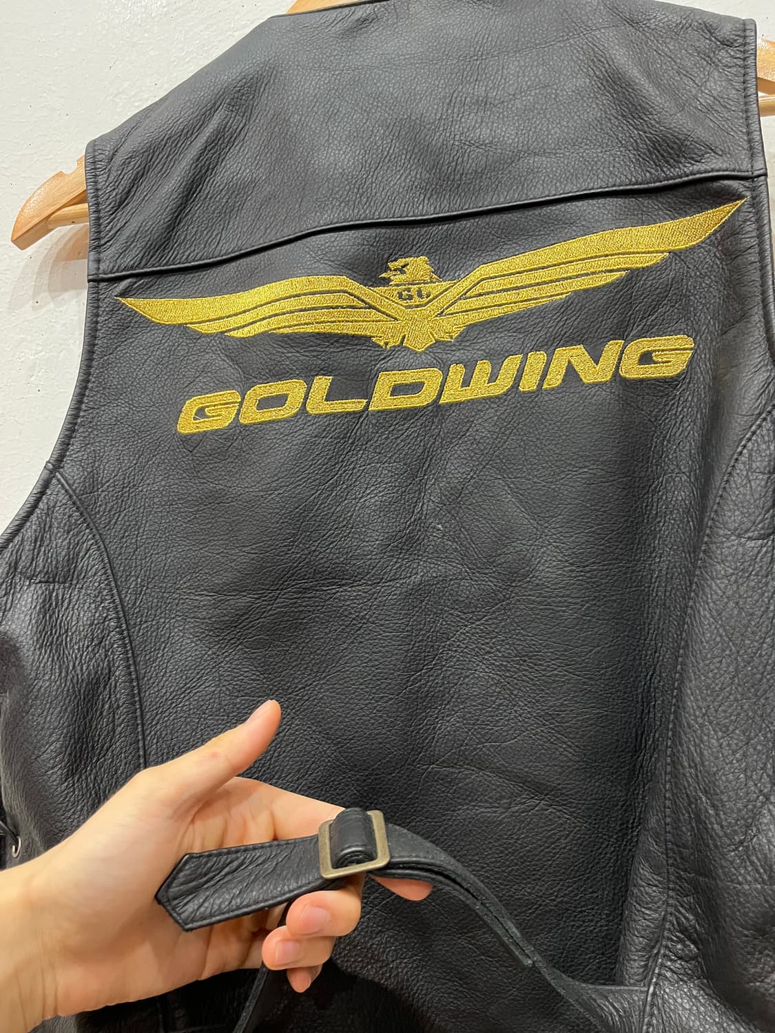 GOLDWING 골드윙 바이커 리얼레더 베스트 조끼 상품이미지4