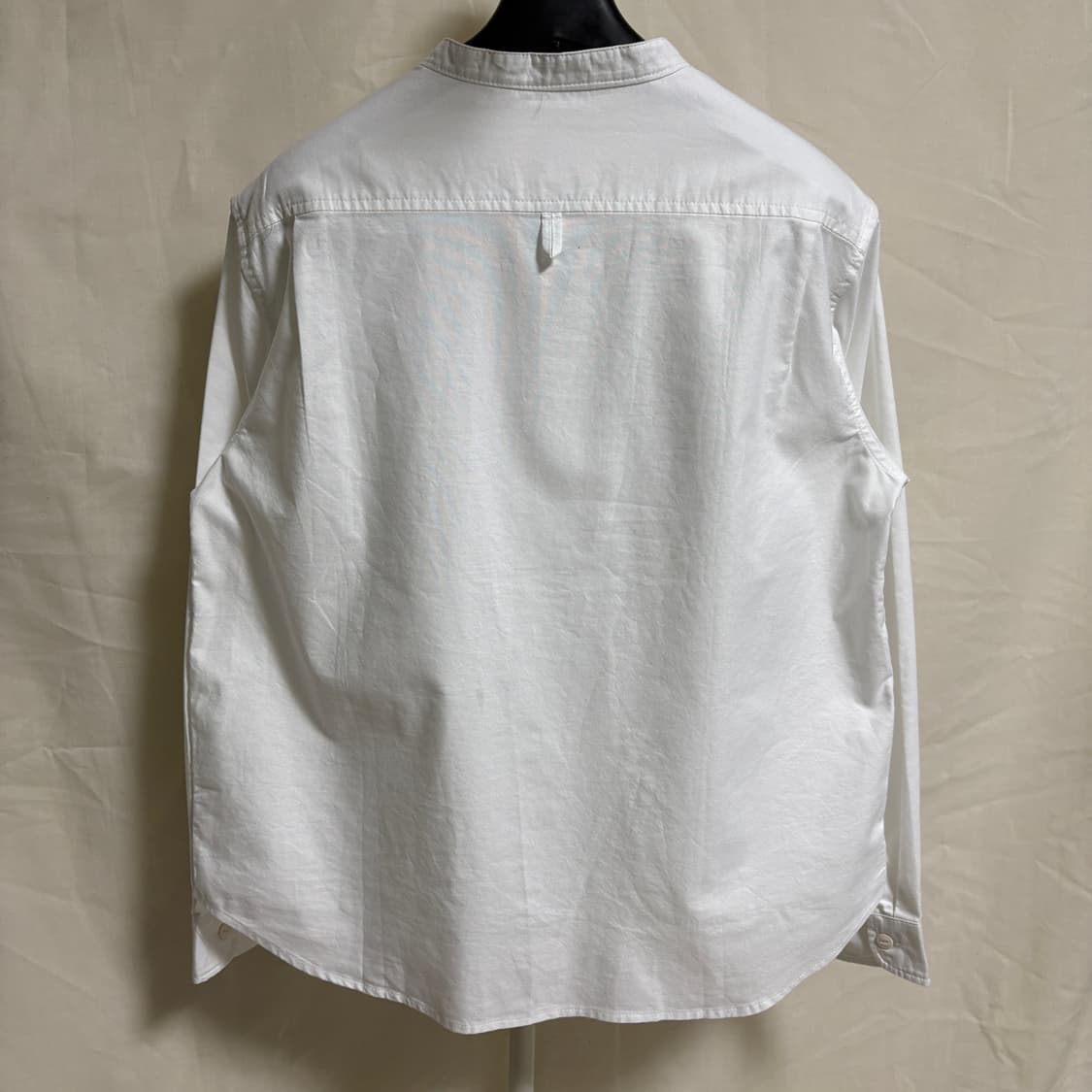 단톤 JAPAN MADE 코튼 밴드카라 셔츠 / 화이트, 36 상품이미지7