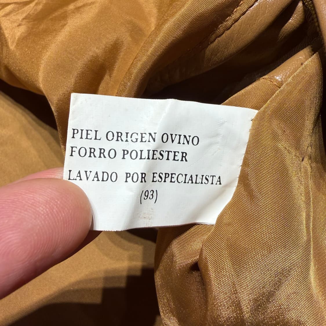 스페인제 램스킨 스웨이드 봄버 자켓 110 양가죽 상품이미지6