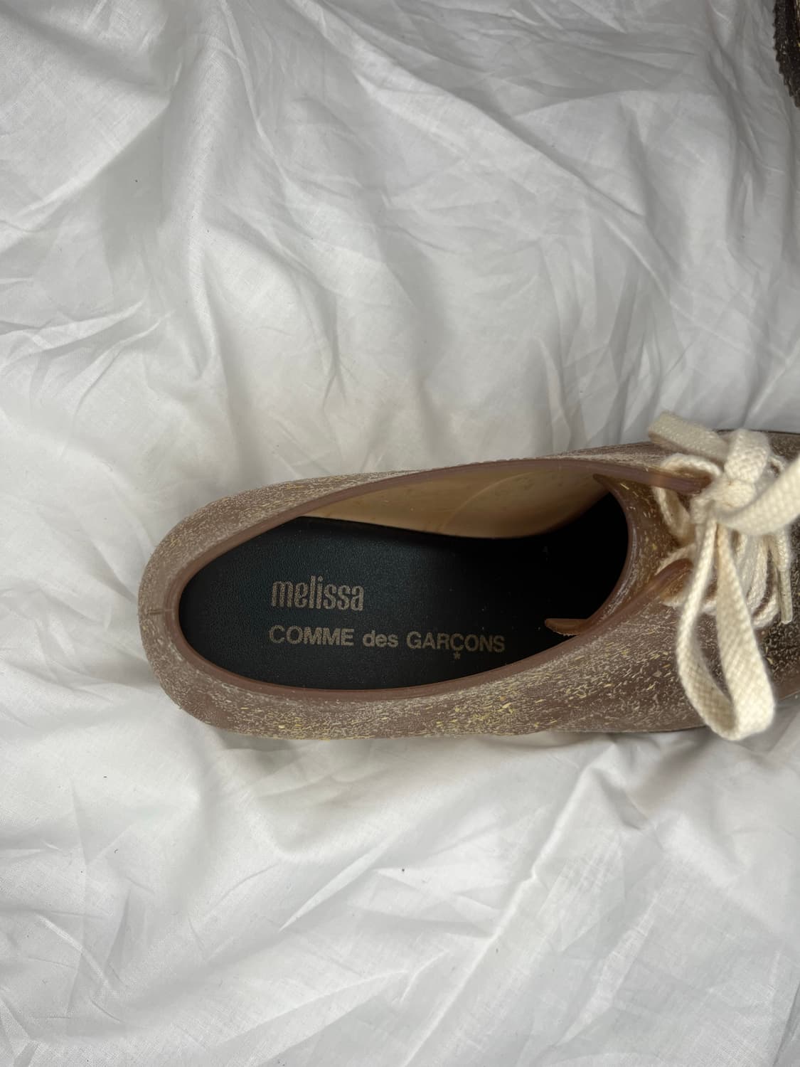 꼼데가르송 x 멜리사 브라운 글리터 PVC 더비 슈즈 상품이미지4