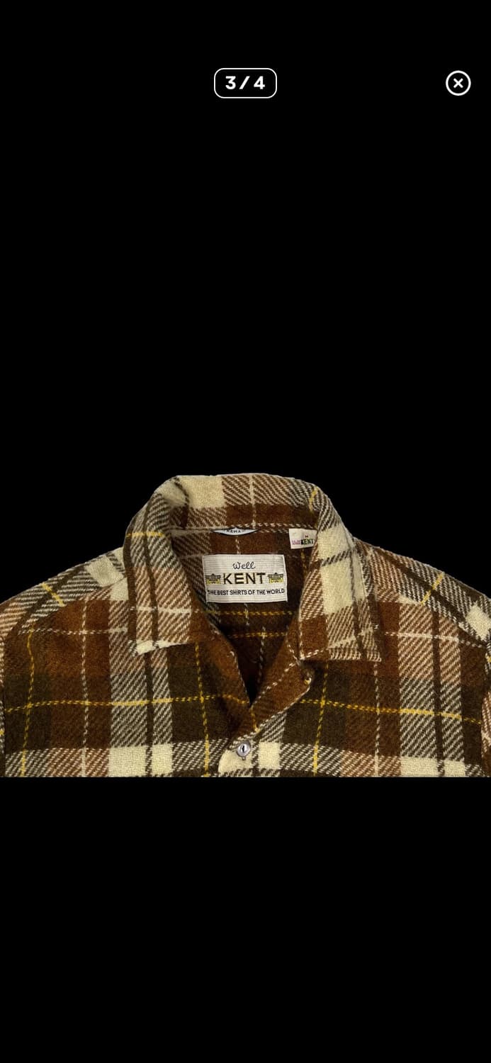 켄트 울 체크 셔츠 상품이미지3