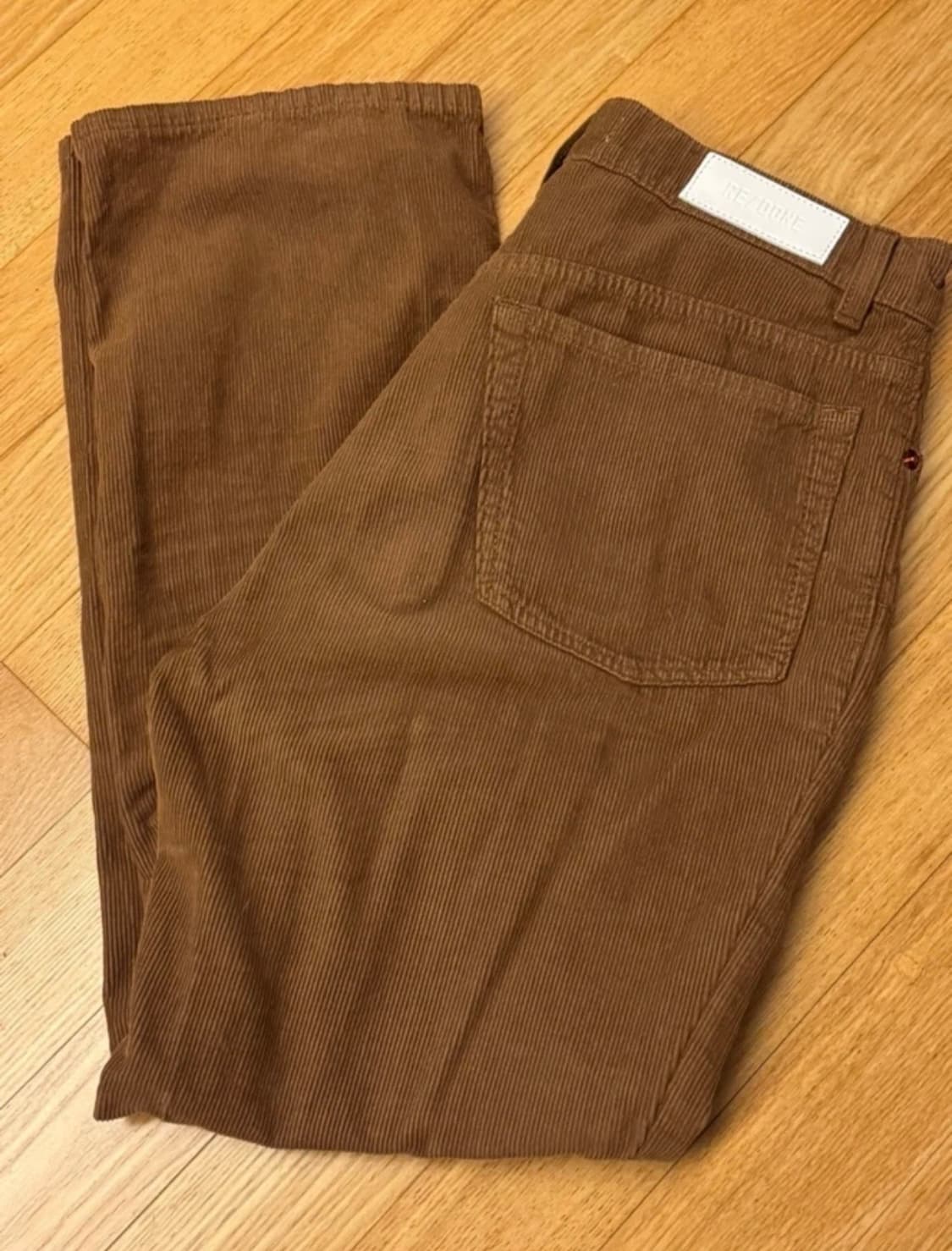 (27) RE/DONE 리던 코듀로이 브라운 팬츠 상품이미지3
