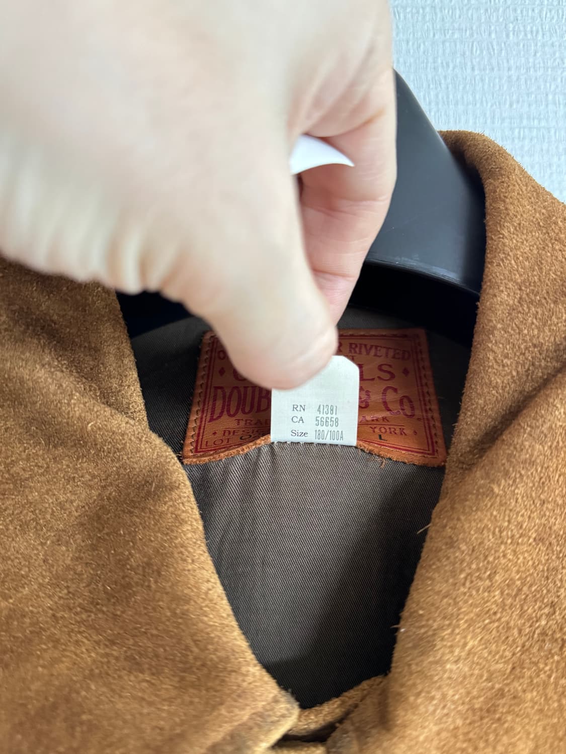 [L] RRL 러프아웃 스웨이드 자켓 브라운 /뉴스보이 카코트 상품이미지6