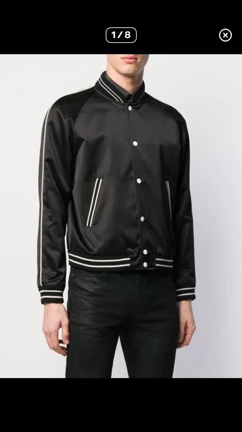 Saint Laurent 생로랑 - 새틴 테디 블루종 상품이미지9