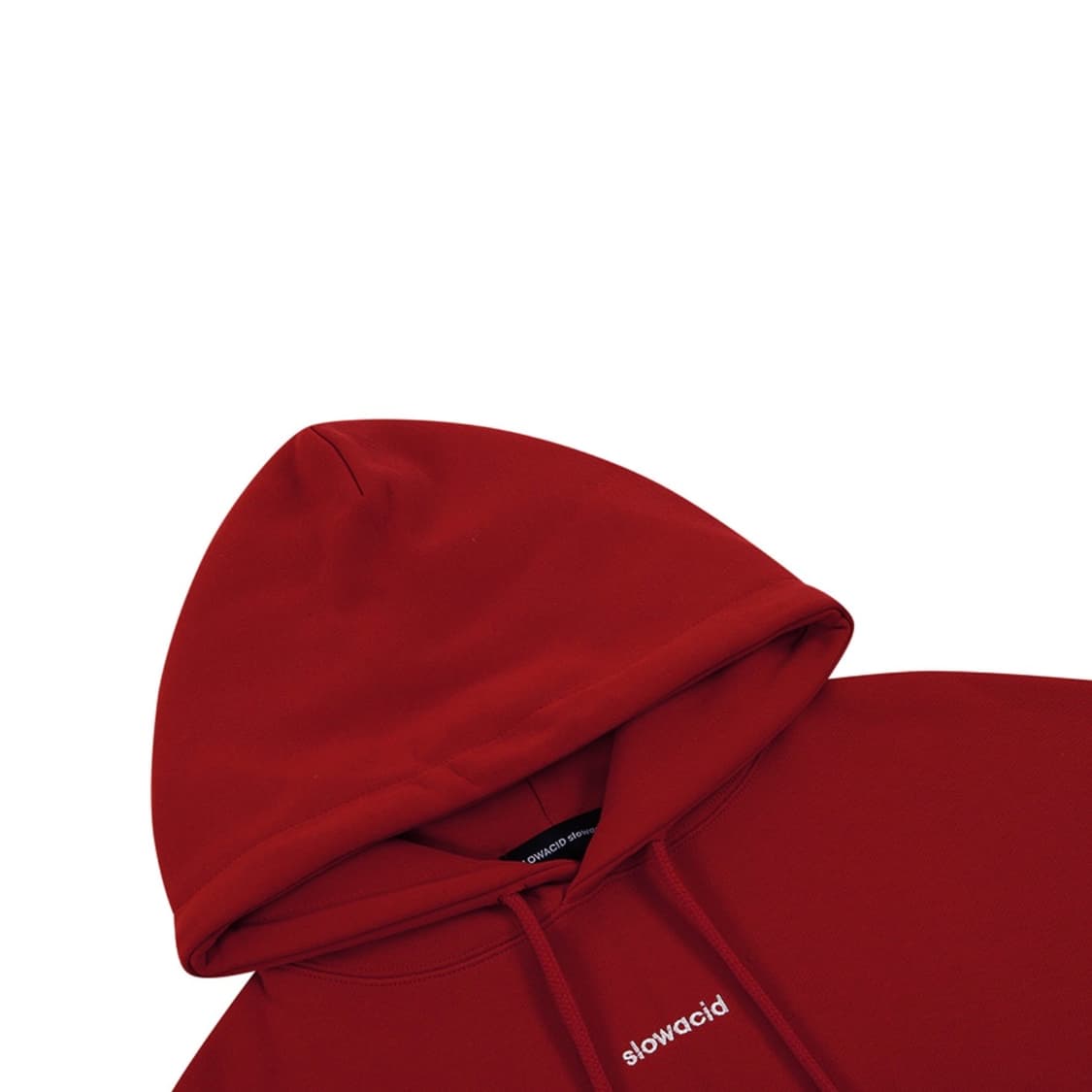 (M) 슬로우애시드 시그니처 로고 드롭숄더 오버핏 후드티셔츠 상품이미지5