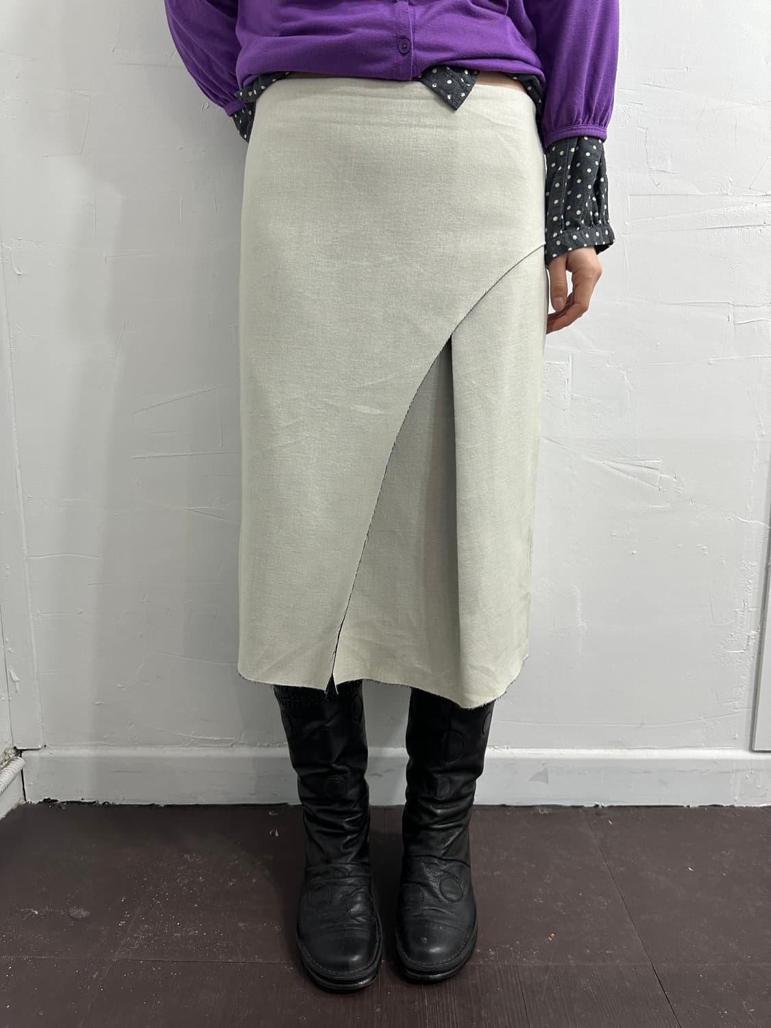 iena wrap design midi skirt 상품이미지4