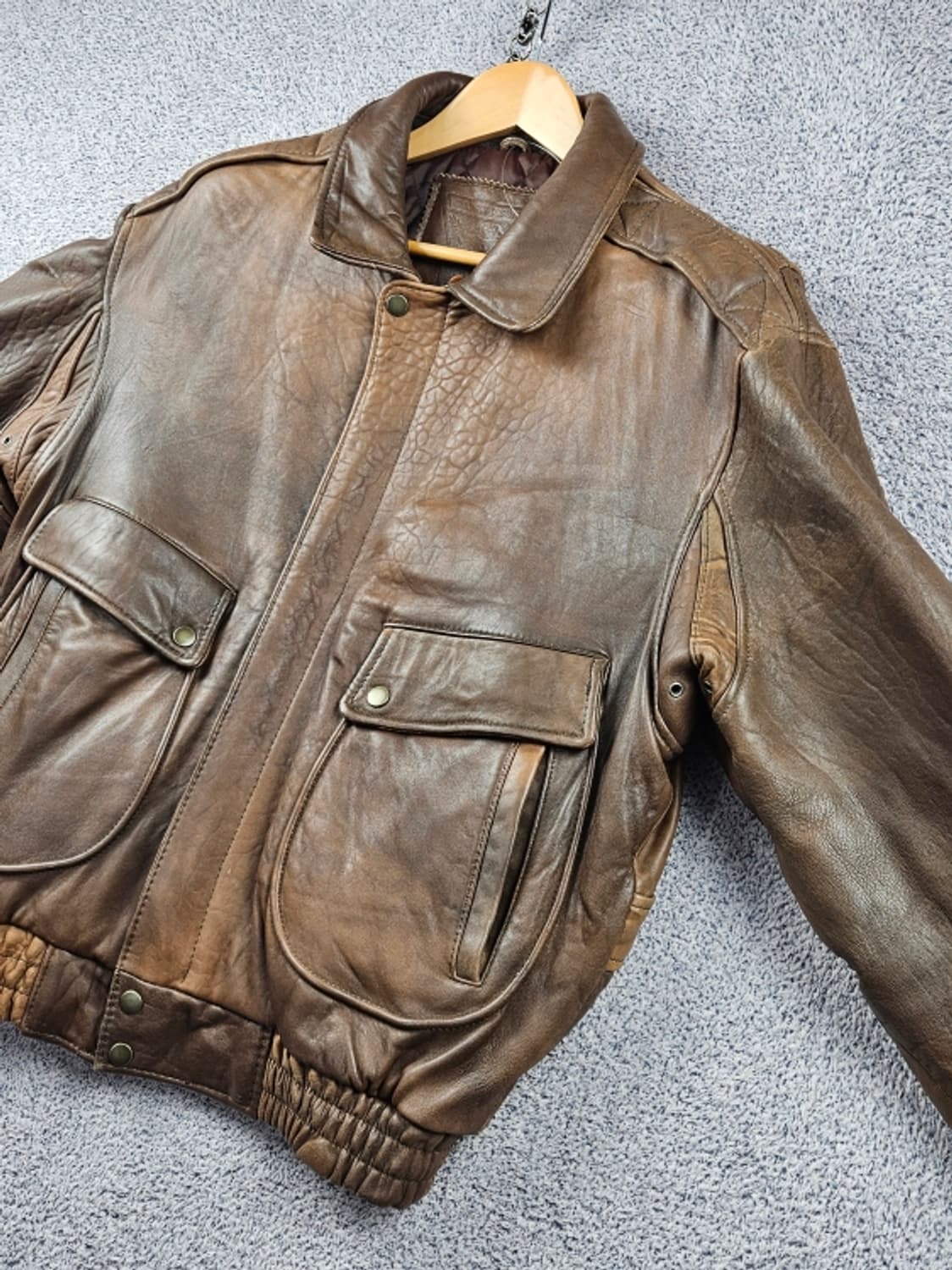 90's SHEEP SKIN A-2 플라이트 자켓 ( L )/ 10654 상품이미지4