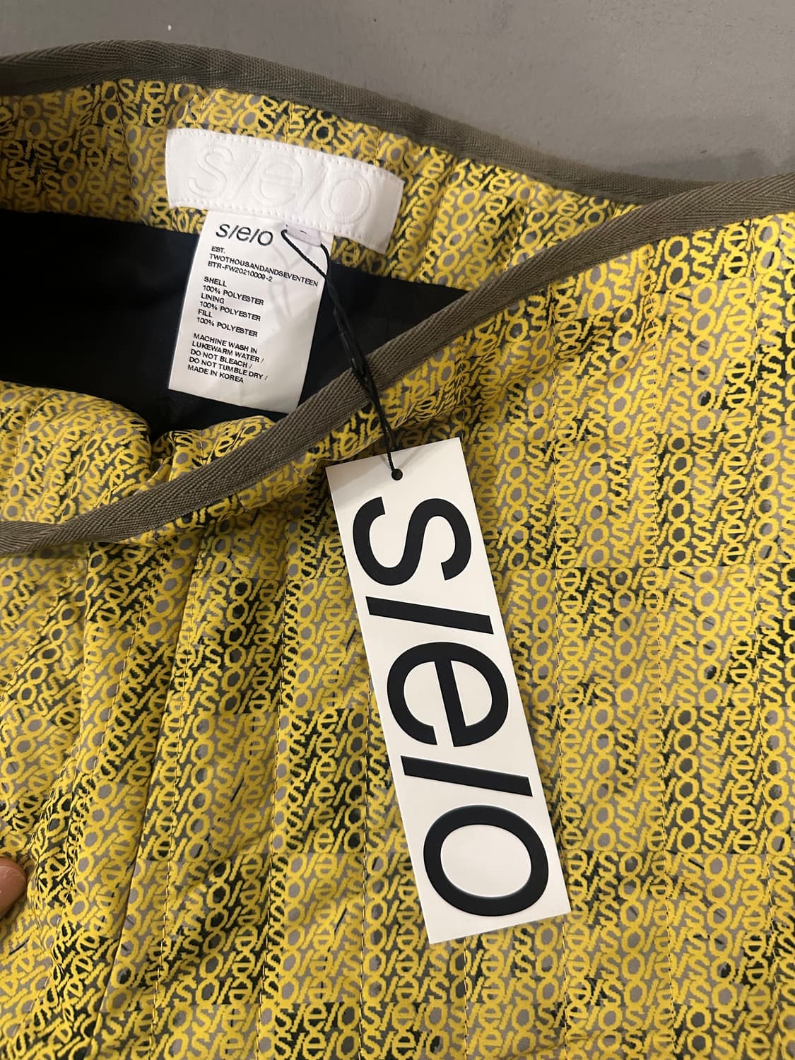 S/E/O PADDED PANTS YELLOW 상품이미지5