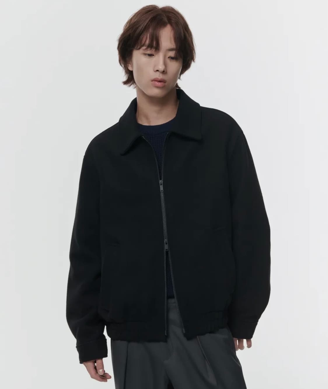 [새상품/L] 무신사스탠다드 울 블렌드 블루종 자켓 상품이미지1