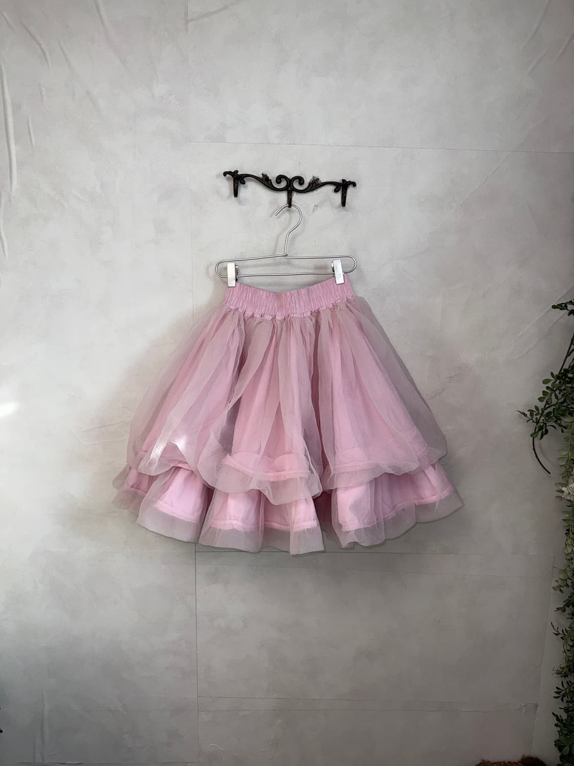 Baby pink layered balloon sha skirt 상품이미지3
