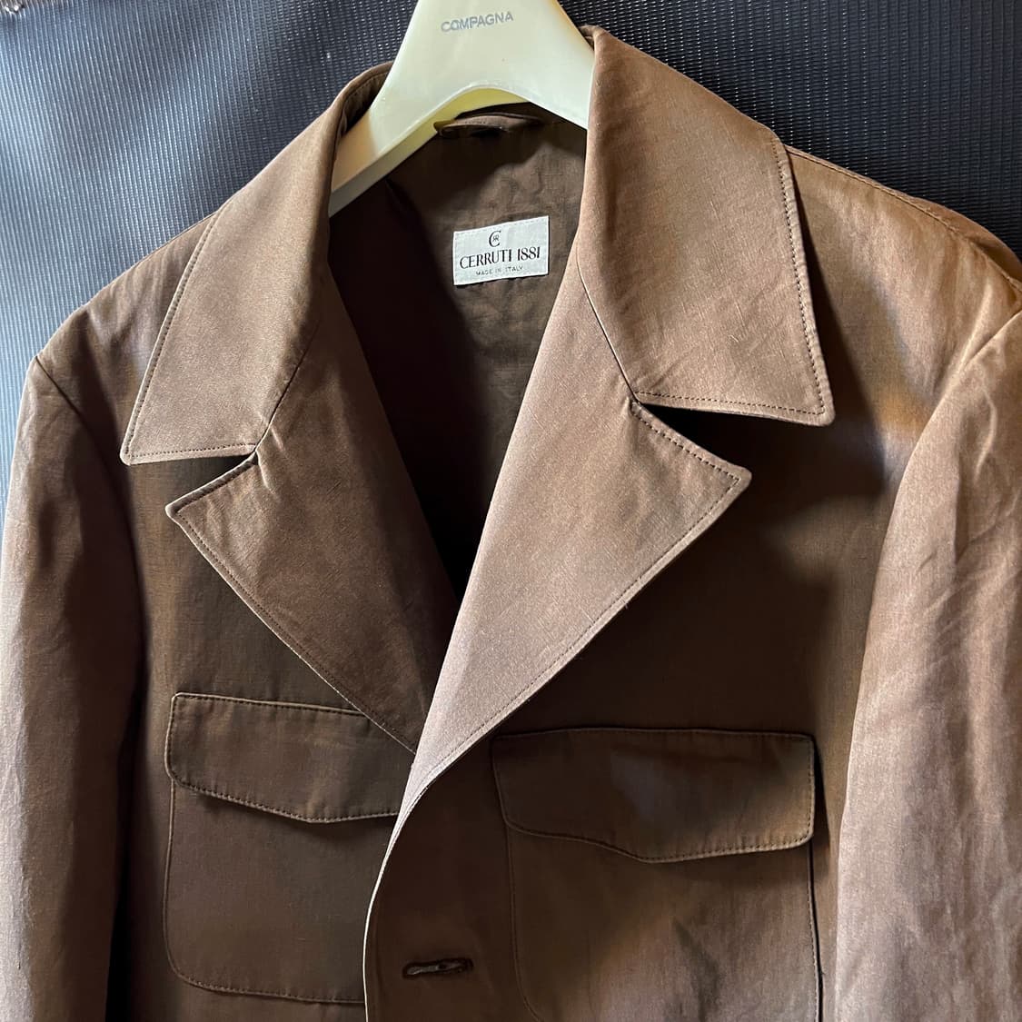 Cerruti 1881 Made in Italy 코튼 린넨 사파리 자켓  상품이미지4
