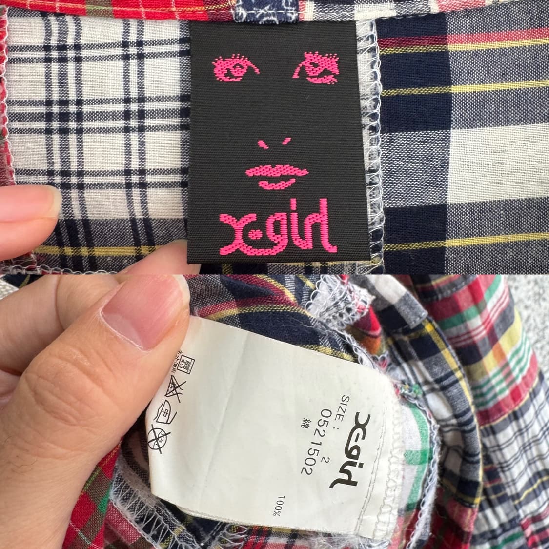 엑스걸 JPN 패치워크 로고 코튼 자켓 상품이미지9