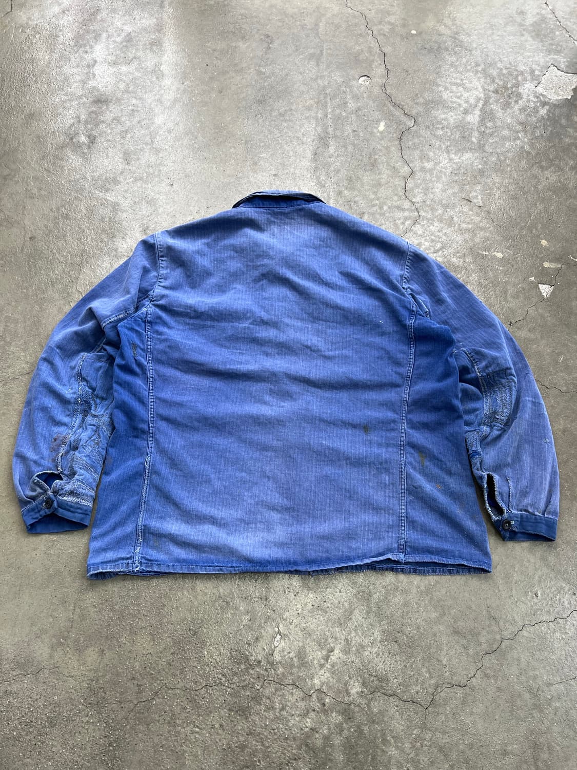 HARD SUN FADED HBT 헤링본트윌 보로 프렌치워크자켓 상품이미지8