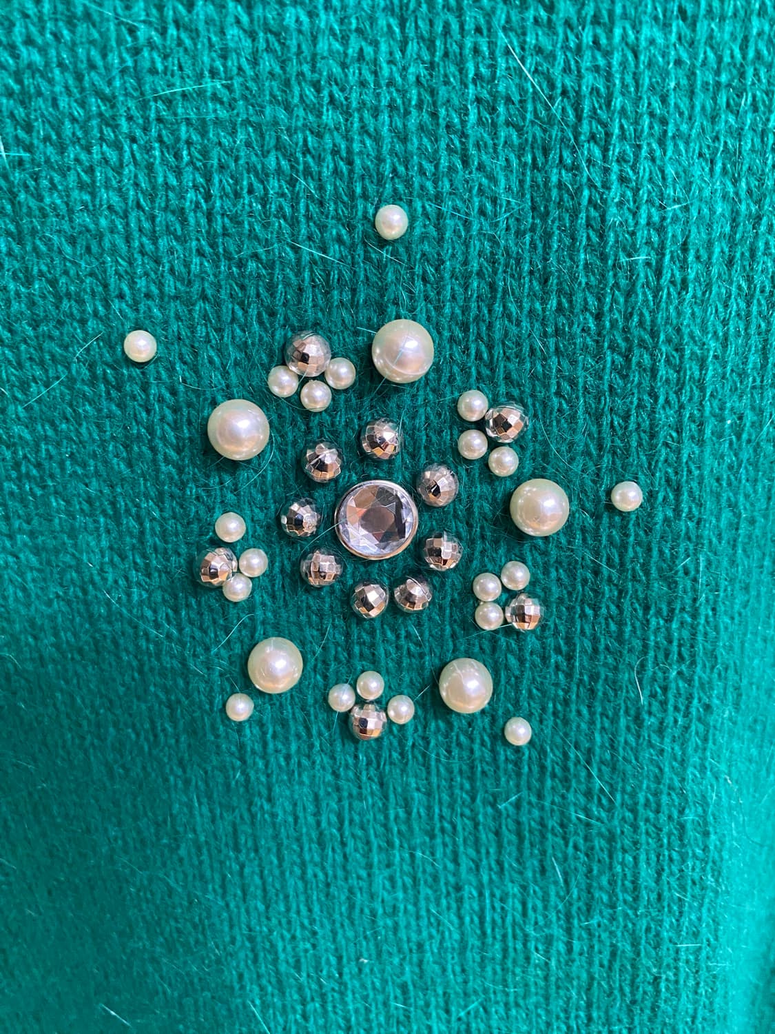 진주 비즈 니트 L 상품이미지1