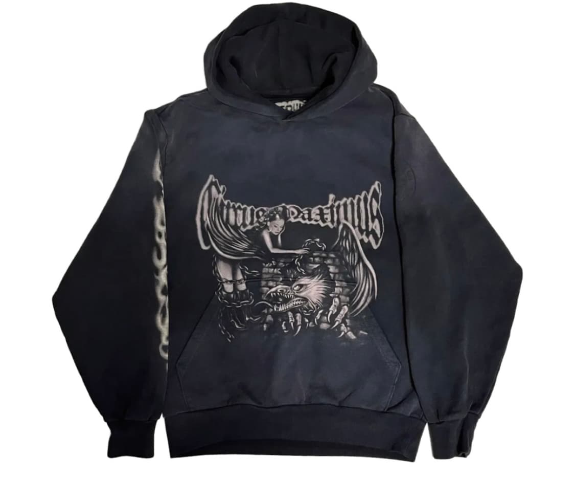 트래비스스캇 2025내한 머천후드티검정색(L) 상품이미지3