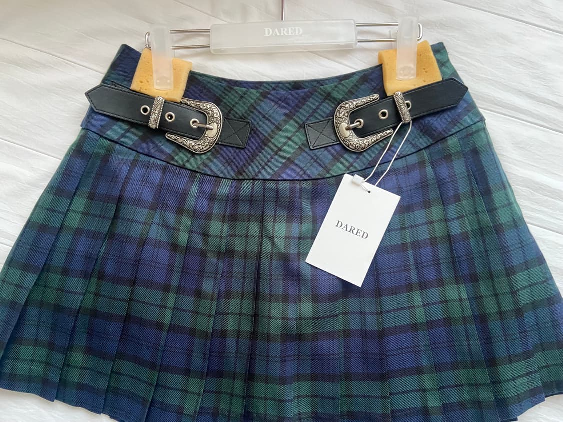 데어드 Belted check pleats skirt 상품이미지2