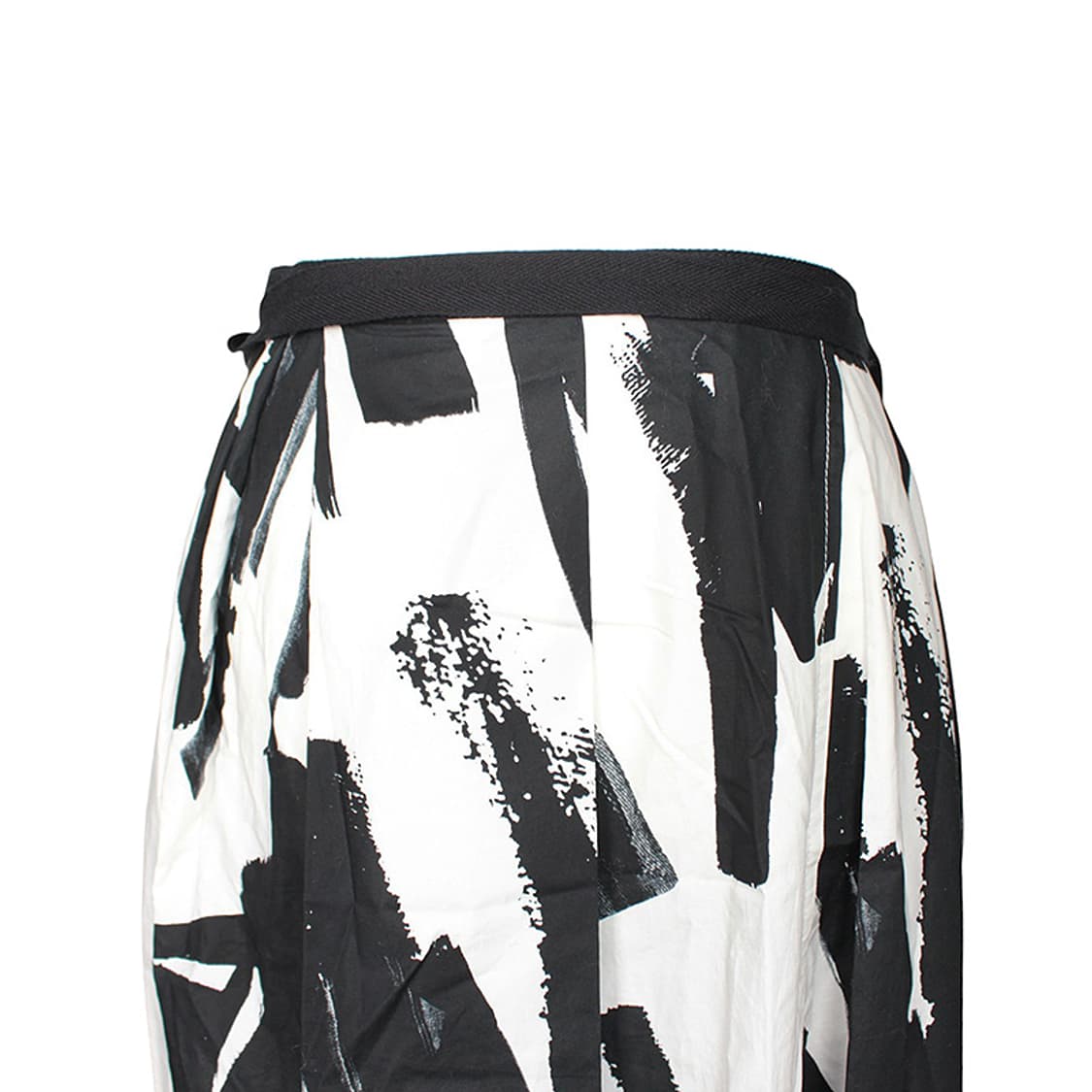 막스마라 인트렌드 블랙 앤 화이트 순면 스커트 66 상품이미지4