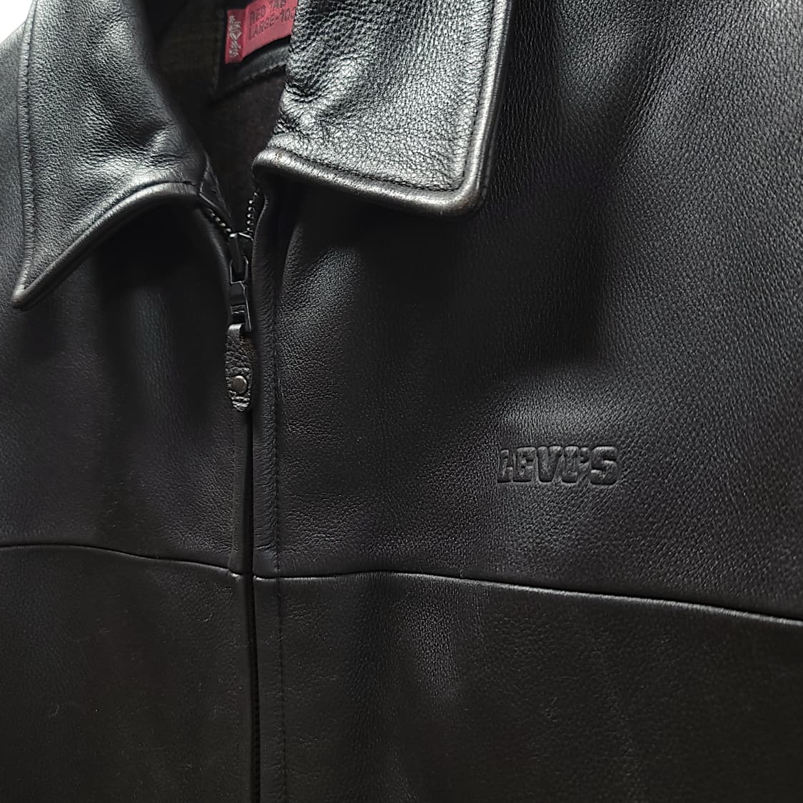 [L/100] 리바이스 브라운 레드탭 소가죽 자켓 상품이미지6