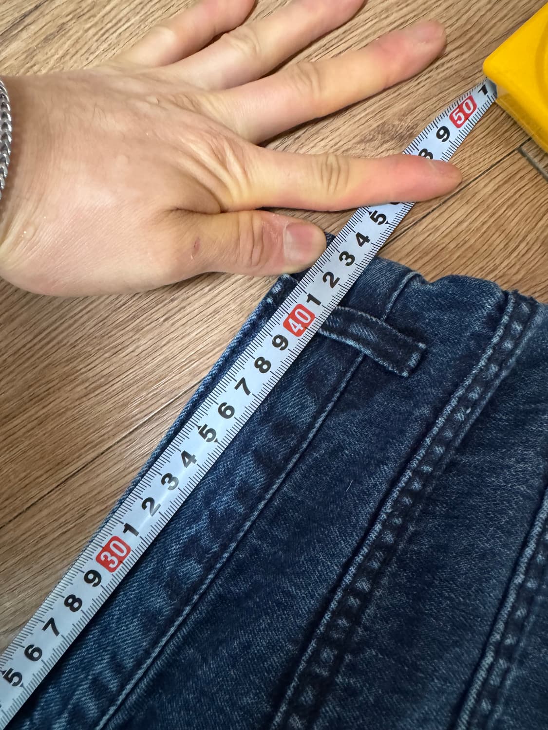 남자 와이드 팬츠, 청바지 (새상품) 상품이미지2