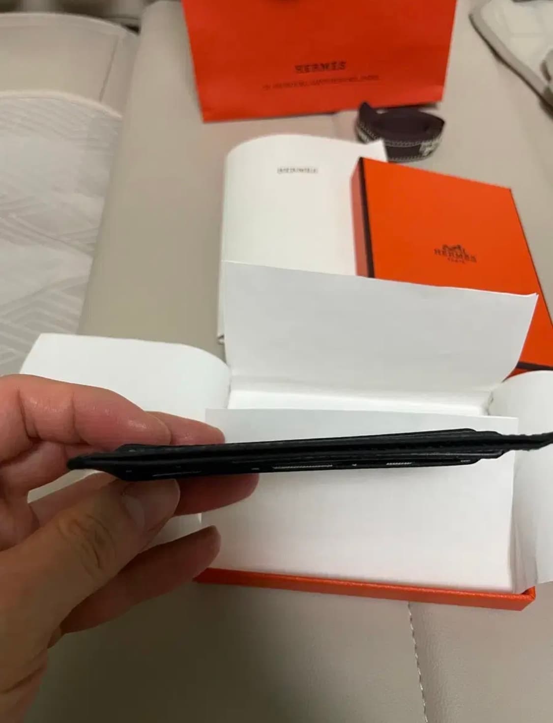 에르메스 시티즌 카드홀더 앱송 카프스킨 블랙 상품이미지3