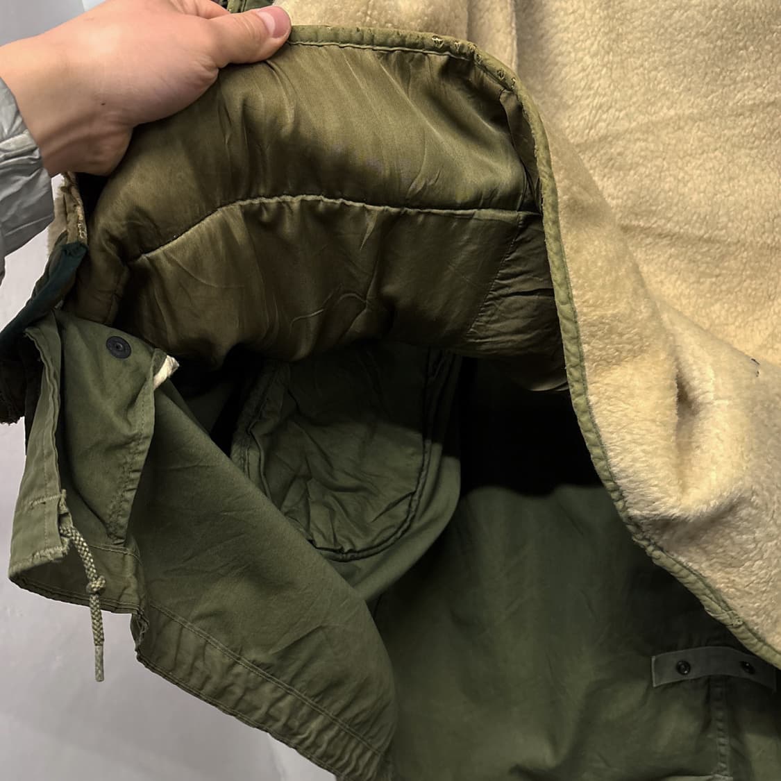 50s 오리지널 U.S. ARMY M-51 파카 양털안감 라이너 N435 상품이미지8