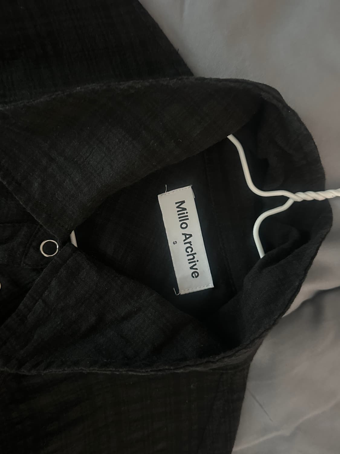 밀로우먼 리본 타이 블라우스 블랙 S 상품이미지6