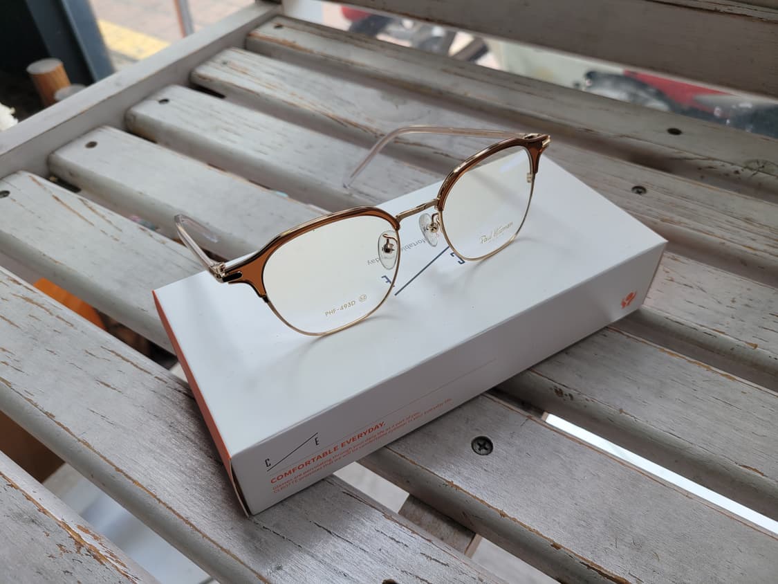폴휴먼 안경 PHF-493D 투명브라운하금테 안경 상품이미지7