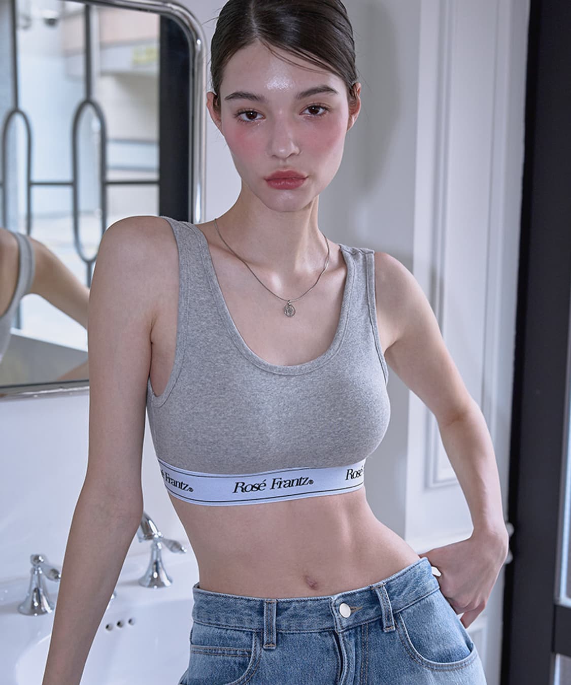 레스트앤레크레이션(Rest & Recreation) RR 로고 브라탑 상품이미지1