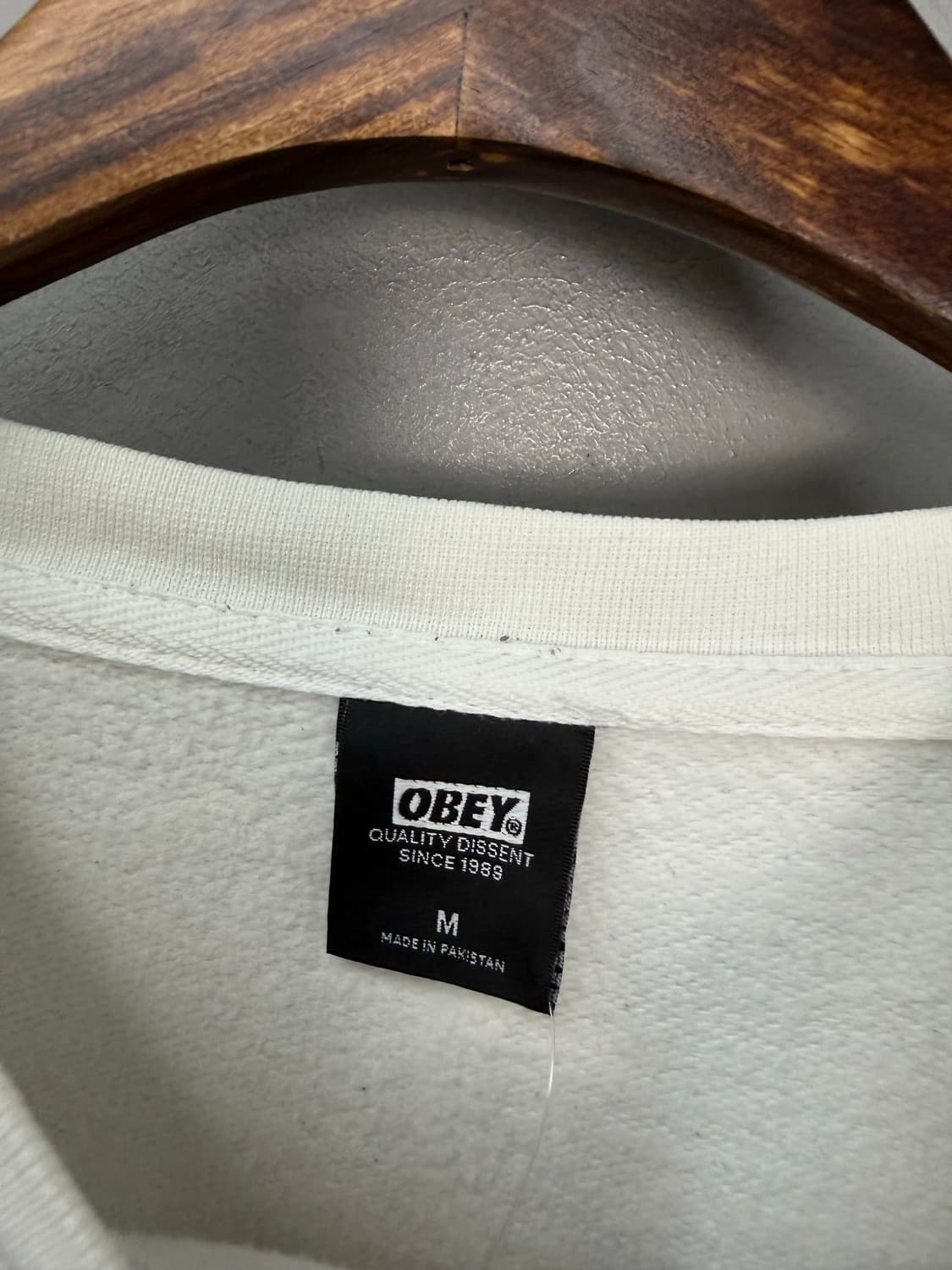 오베이 빅페이스로고 화이트 맨투맨 H1426 상품이미지4