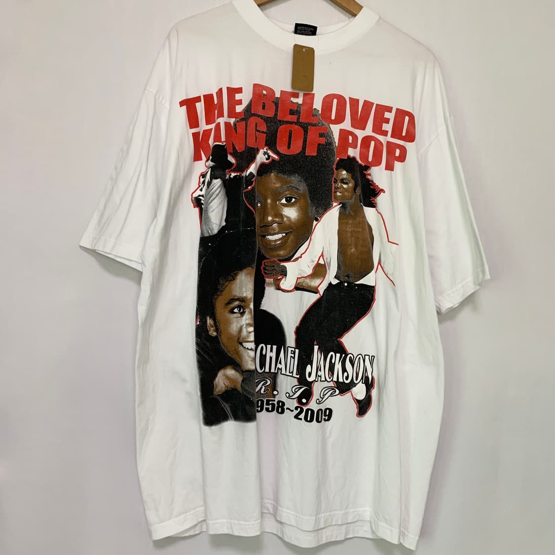 빈티지 마이클잭슨 프린팅 추모 티셔츠 3XL 오버사이즈 빅사이즈 상품이미지2