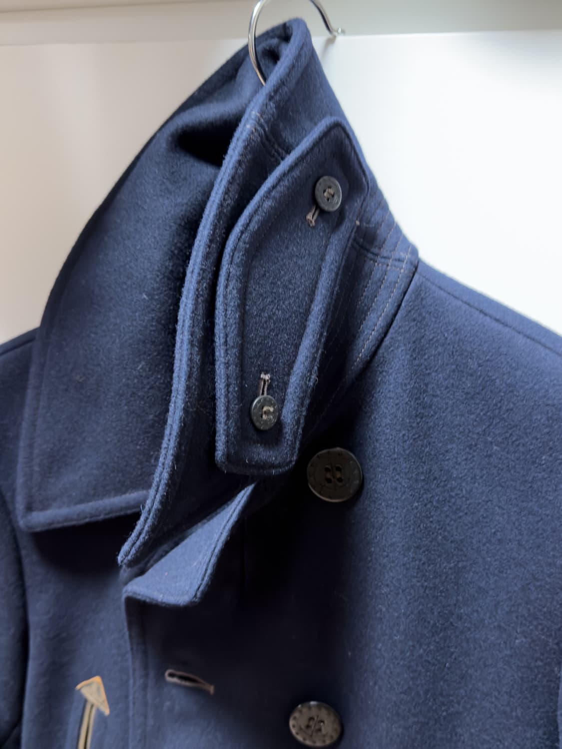 RRL 더블알엘 레더트림 피코트 (S) 판매합니다. 상품이미지7