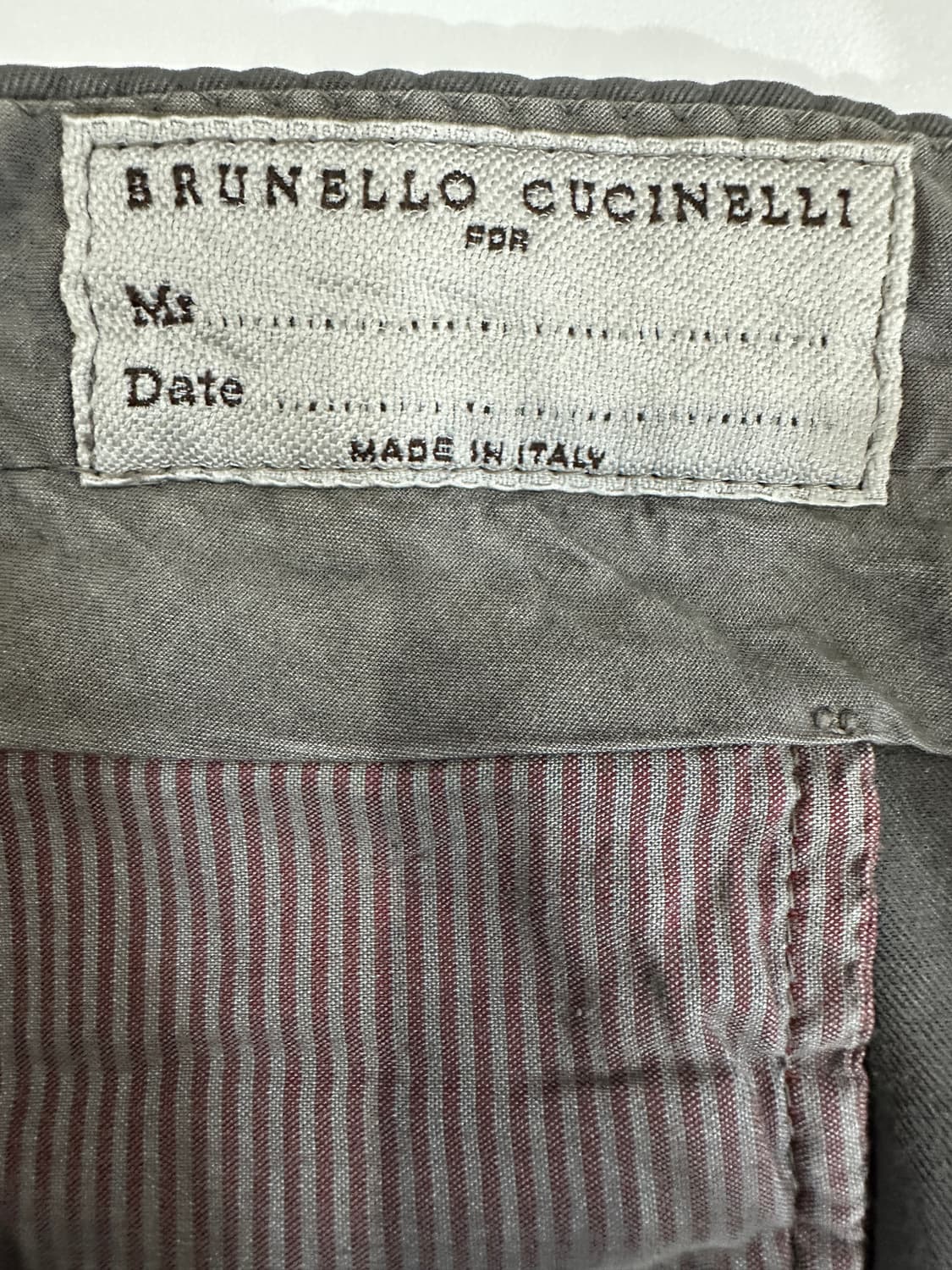 브루넬로 쿠치넬리 그레이 치노 팬츠  상품이미지4