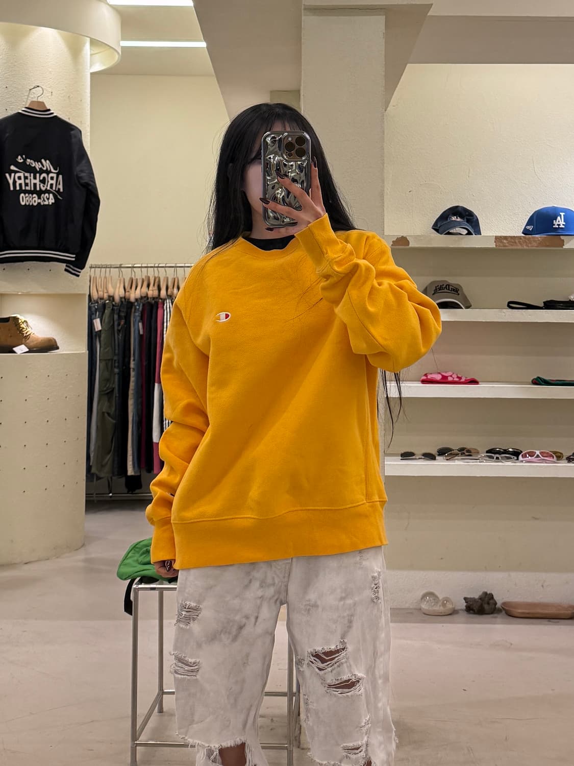 챔피온 리버스위브 로고 맨투맨 U1164 상품이미지1