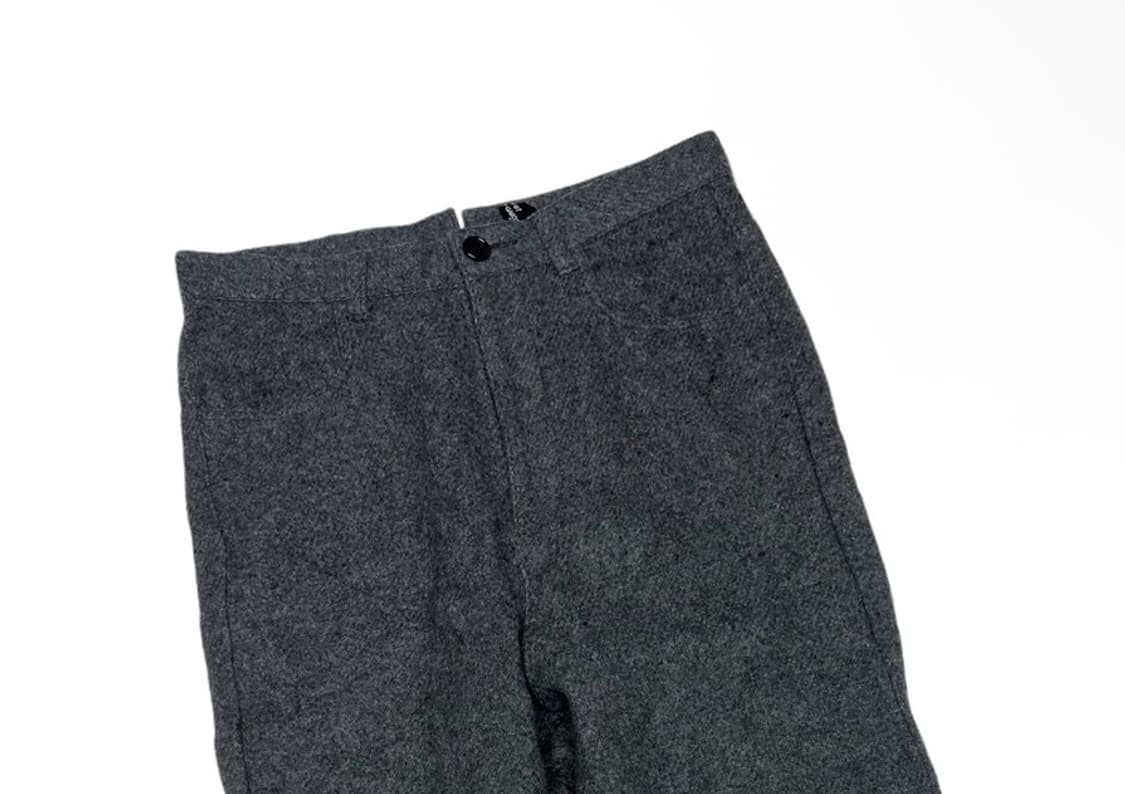 꼼데가르송 트리콧 그레이 울와이드팬츠 S 상품이미지2