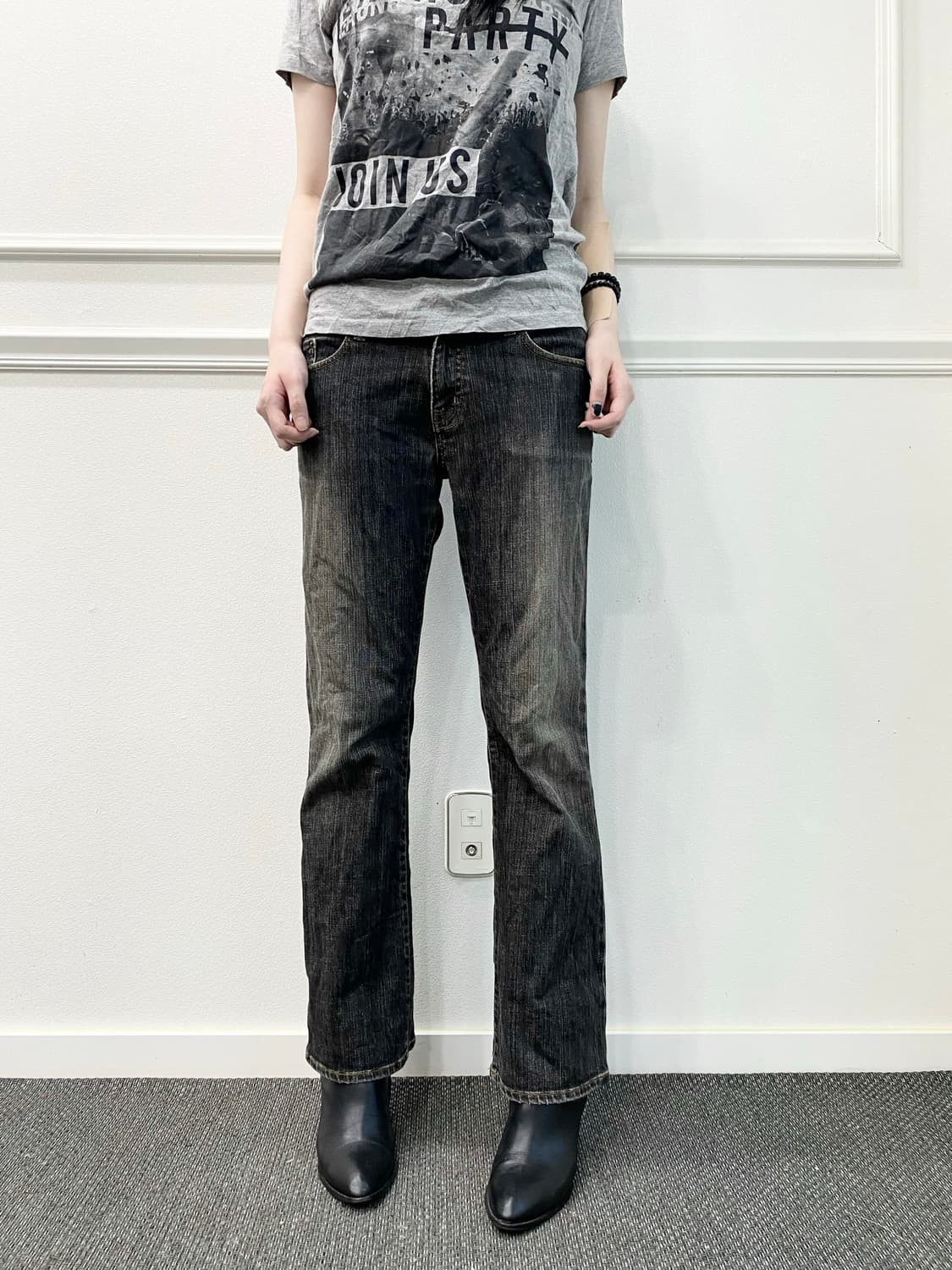 Y2K Mood Grey Washed Pants 상품이미지5