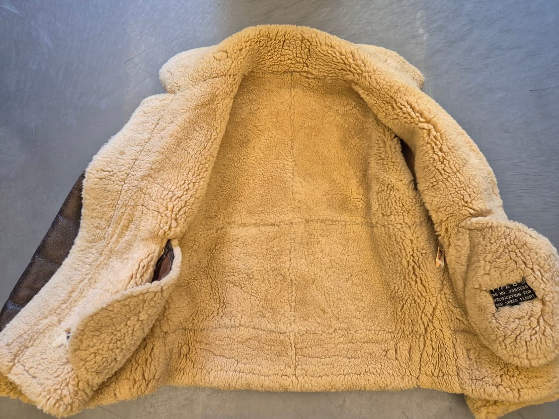 90s TTPE B-3 양가죽 무스탕 상품이미지3