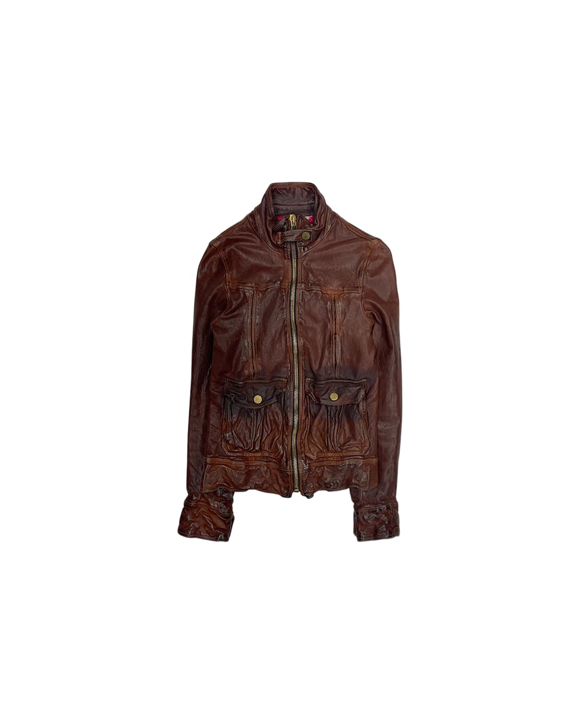 돌체앤가바나 버팔로 레더 모토 자켓 상품이미지4