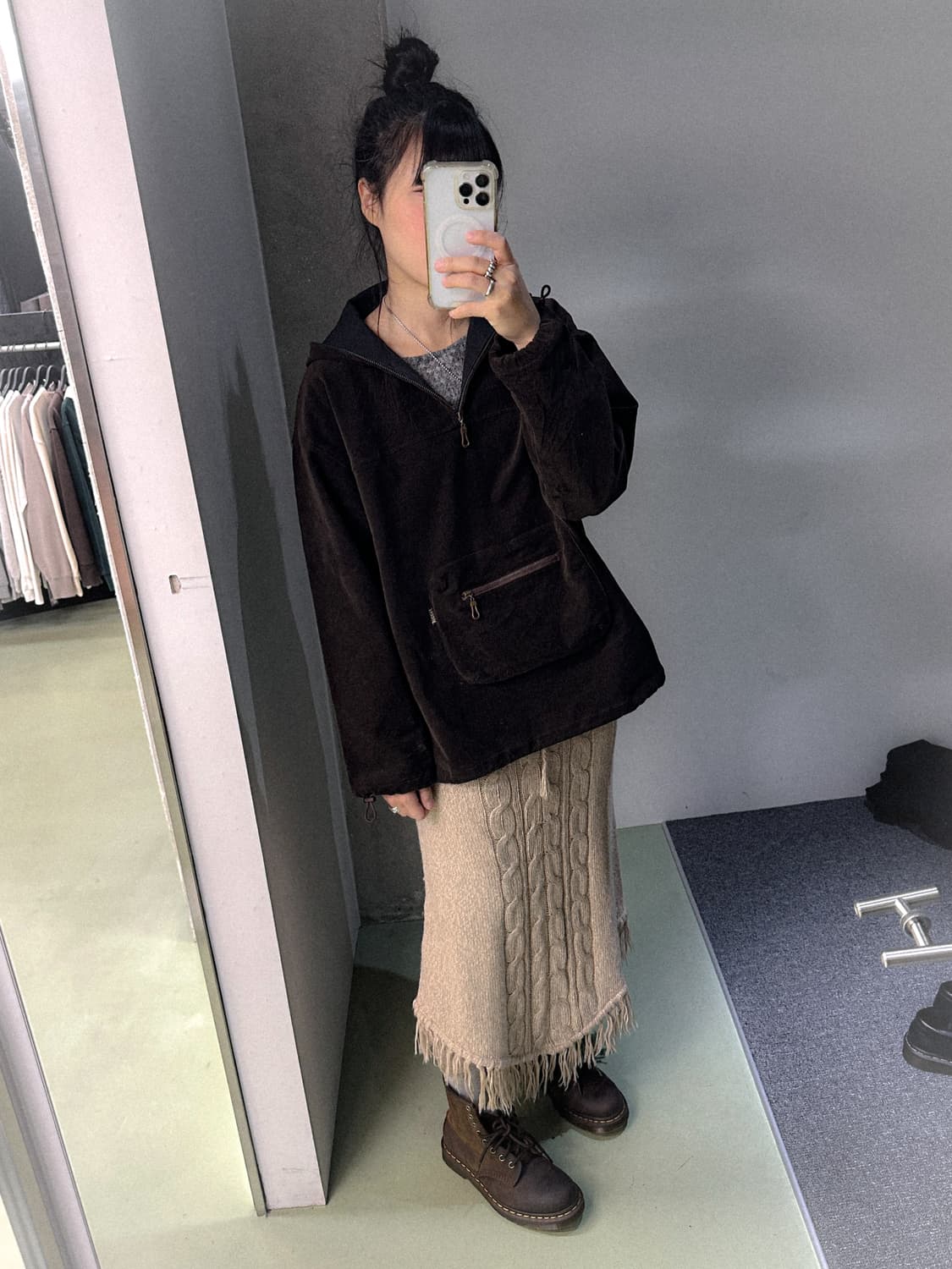 per due brown corduroy hd anorak 상품이미지3