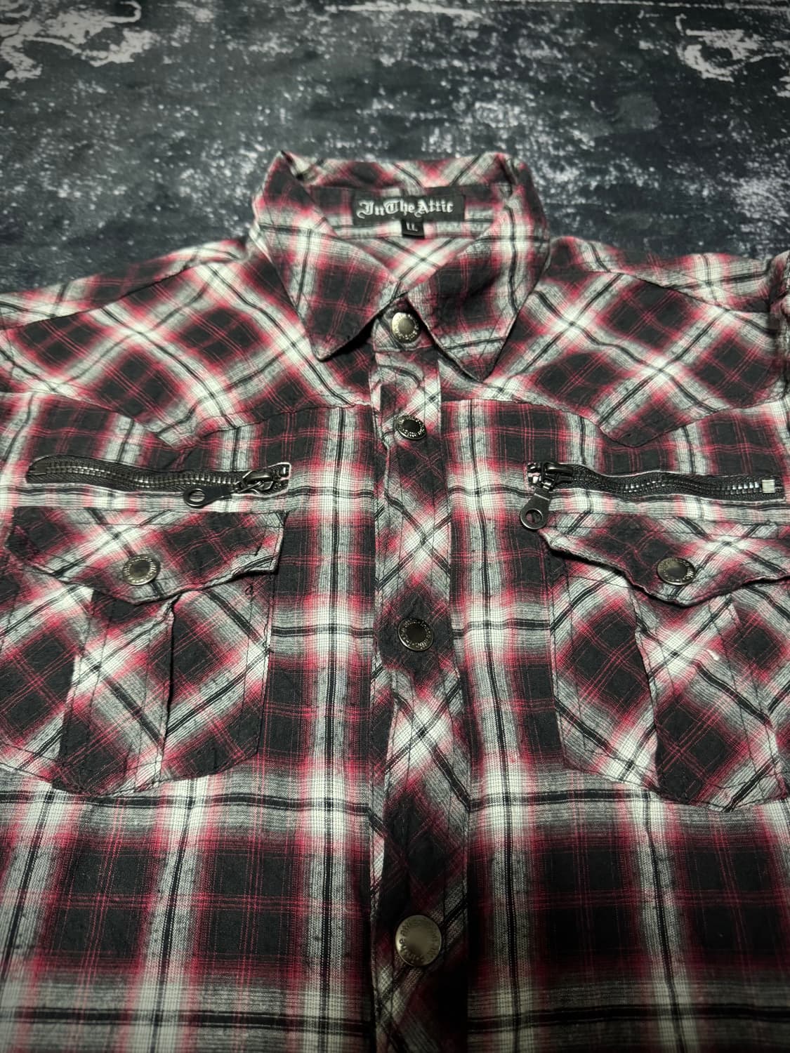 In the Attic Faded Red Checkered Shirt 상품이미지2