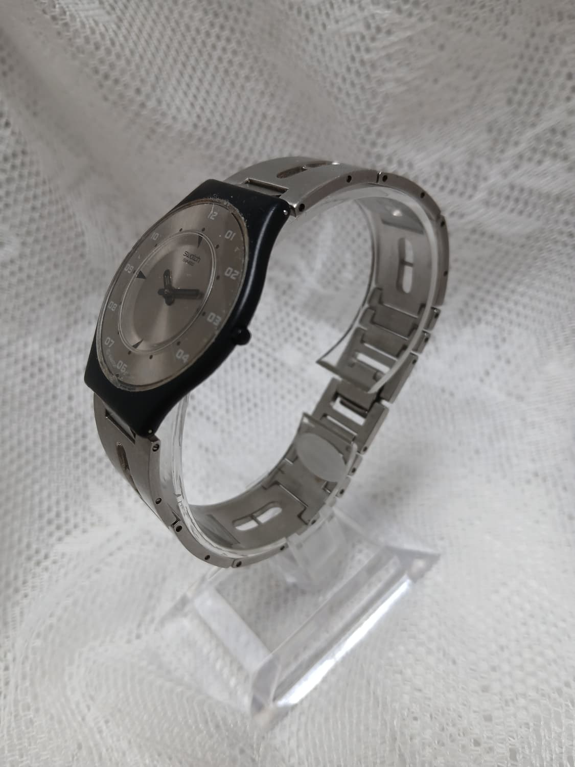 90s 빈티지 스와치 skin 쿼츠 시계 상품이미지3