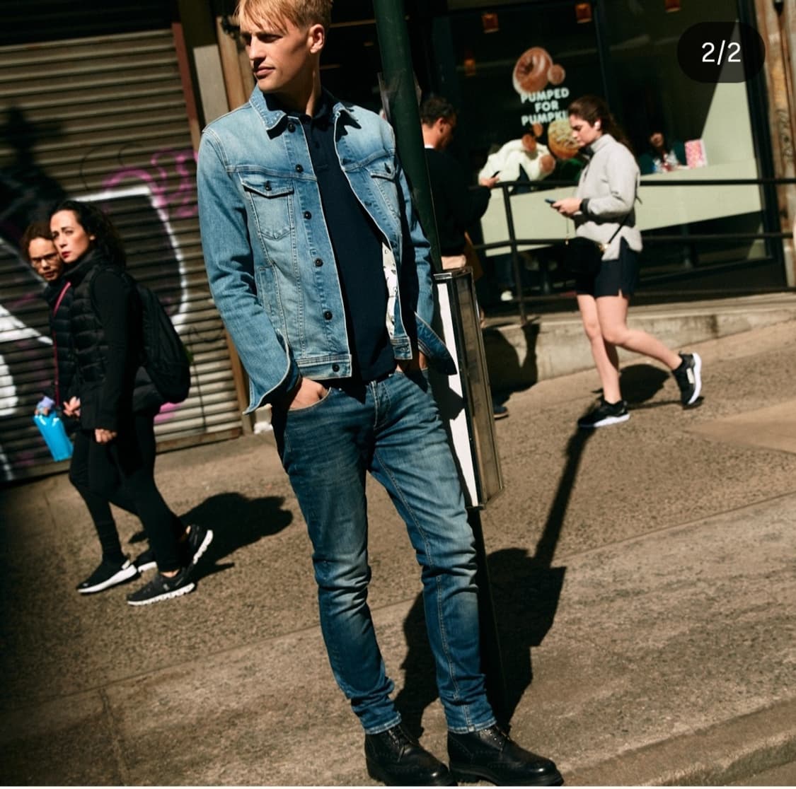 프리미엄 데님브랜드 덴함 청자켓 105사이즈 상품이미지3