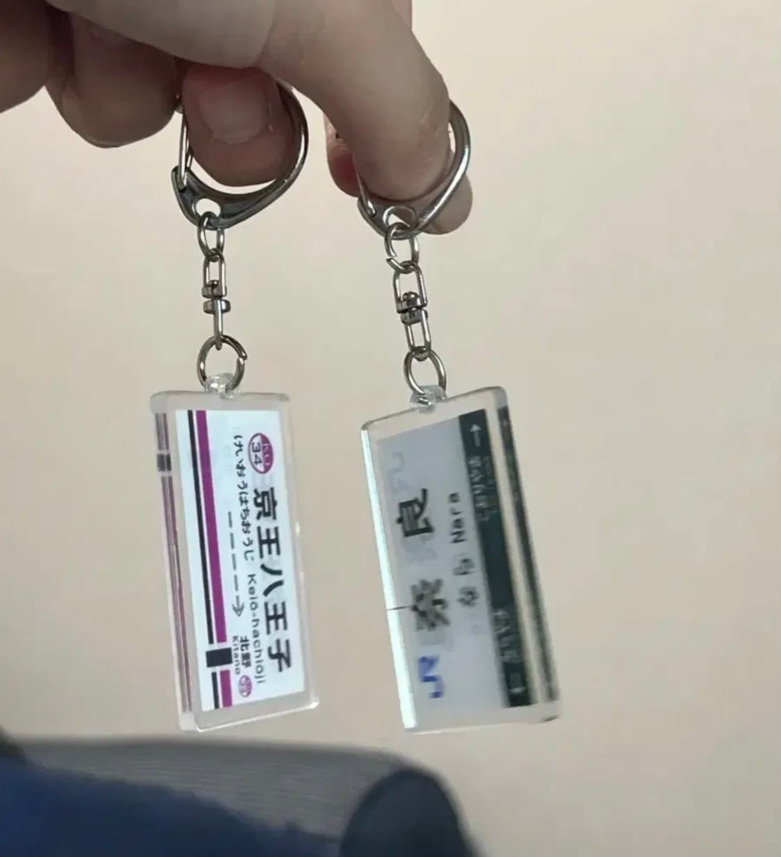 [새상품] 일본기차표키링 지하철표키링 상품이미지3