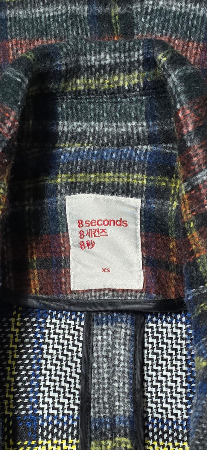 8 seconds 체크 코트 XS 상품이미지3