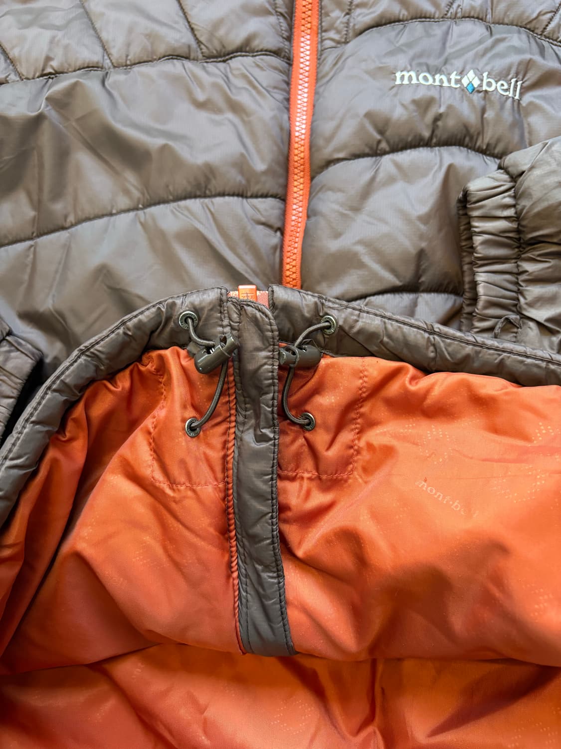 몽벨 montbell 브라운 경량 패딩 상품이미지6