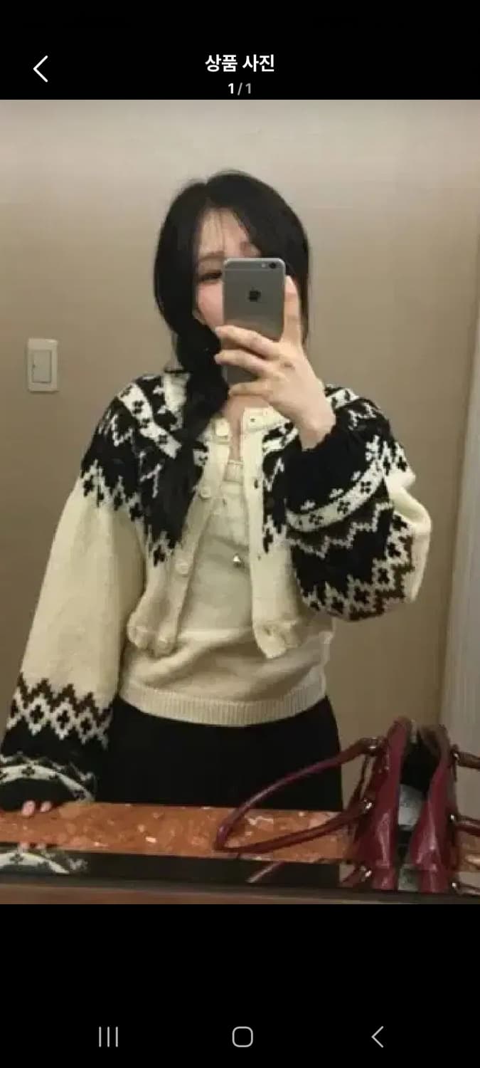 아워캐비넷 스노우 크롭 가디건 세트 상품이미지1