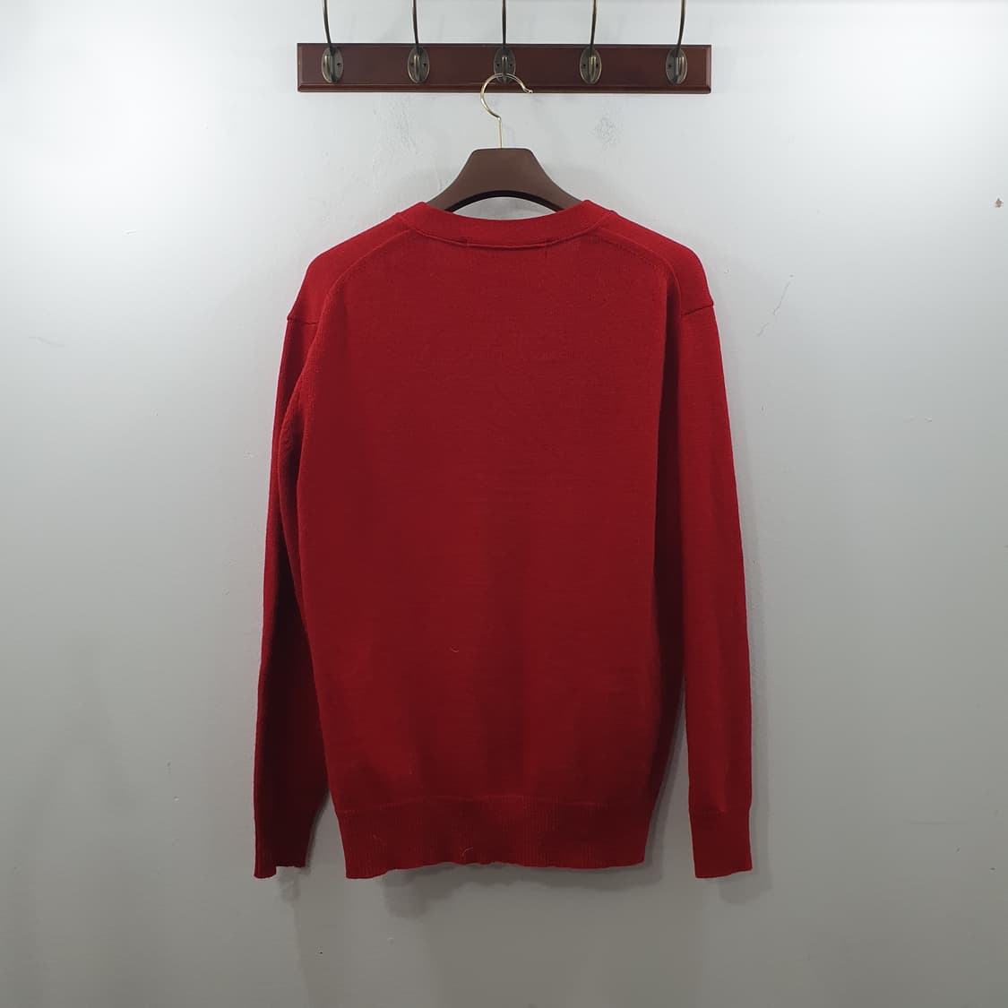 M 꼼데가르송 남성 레드와펜 니트 브이넥 가디건 상품이미지8